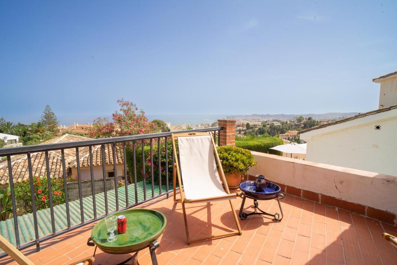 Casa Ancladero Big Rooftop Terrace, 2 Bedroom Guesthouse W Garden And View Фуeнхирола Екстериор снимка