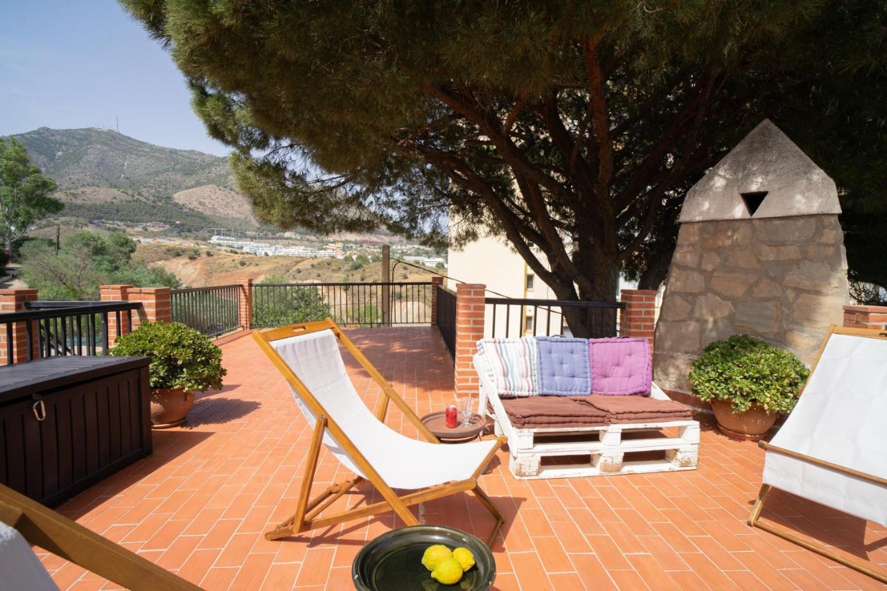 Casa Ancladero Big Rooftop Terrace, 2 Bedroom Guesthouse W Garden And View Фуeнхирола Екстериор снимка